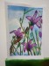 Fialové květy, 23x18, akvarel 